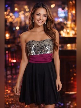 Speechless NWT Juniors Strapless Sequin Party Dress – Size 11‎